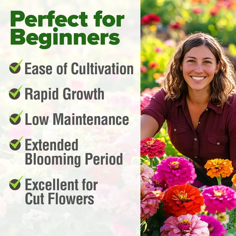 🌺Last Day clearance🌺Double Zinnia Mixed Color Seeds