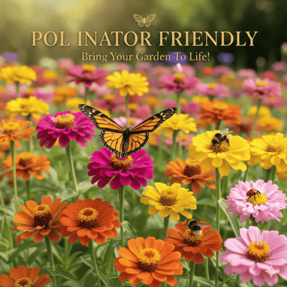 🌺Last Day clearance🌺Double Zinnia Mixed Color Seeds